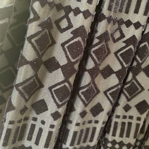 Anthropologie Meadow rue navy blue diamond abstract velvet cocktail party dress - Picture 15 of 17